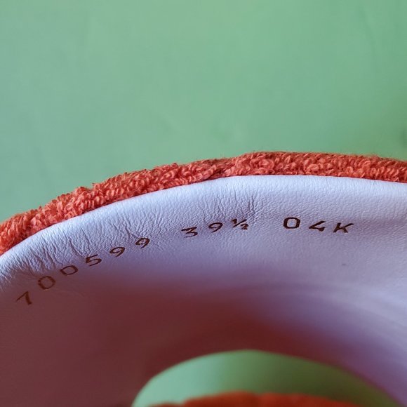 NIB Gucci orange terry cloth platform slides sandals IT 39.5/ US 9.5 - Picture 6 of 9